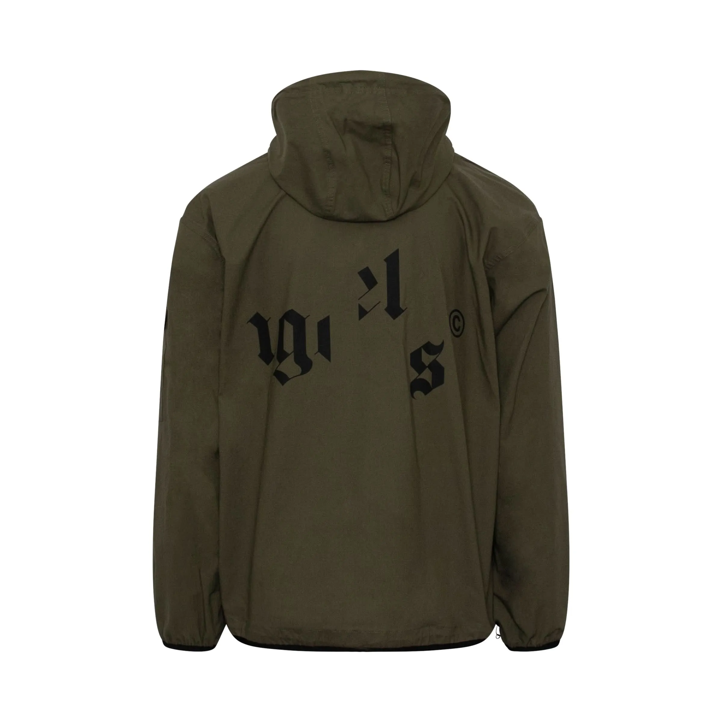 Military Broken Logo Windbreaker Jacket in Military