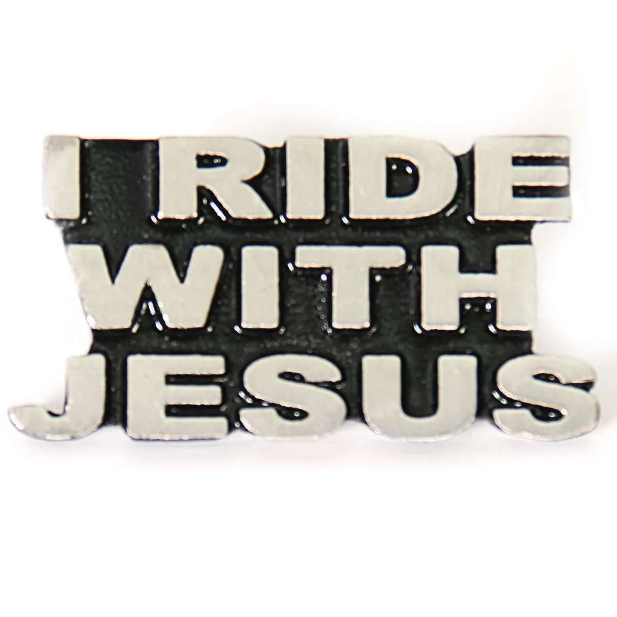 Milwaukee Leather MLP9218 I Ride With Jesus Pin For Jackets, Vest, Hats and Clothing