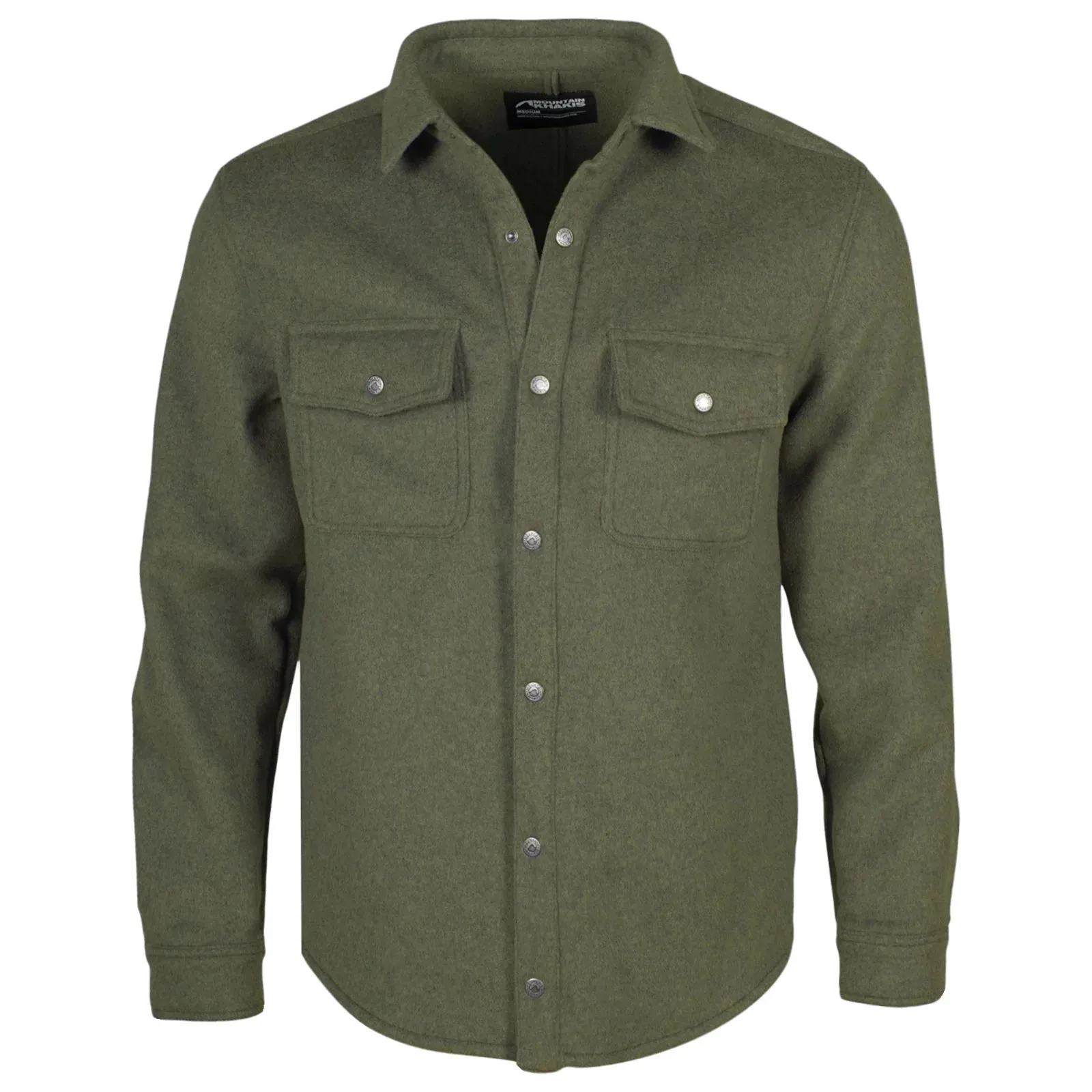 MOUNTAIN KHAKIS DOVER WOOL SHIRT JAC - FOREST MOSS