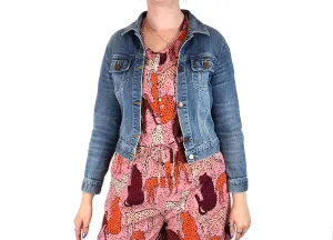 Muji denim jacket size L (best fits 12-14)