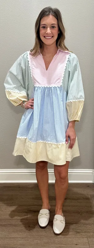 Multi Stripe Dress