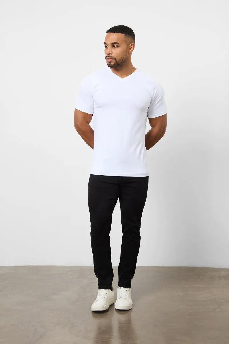 Muscle Fit Foundation V-Neck 5-Pack