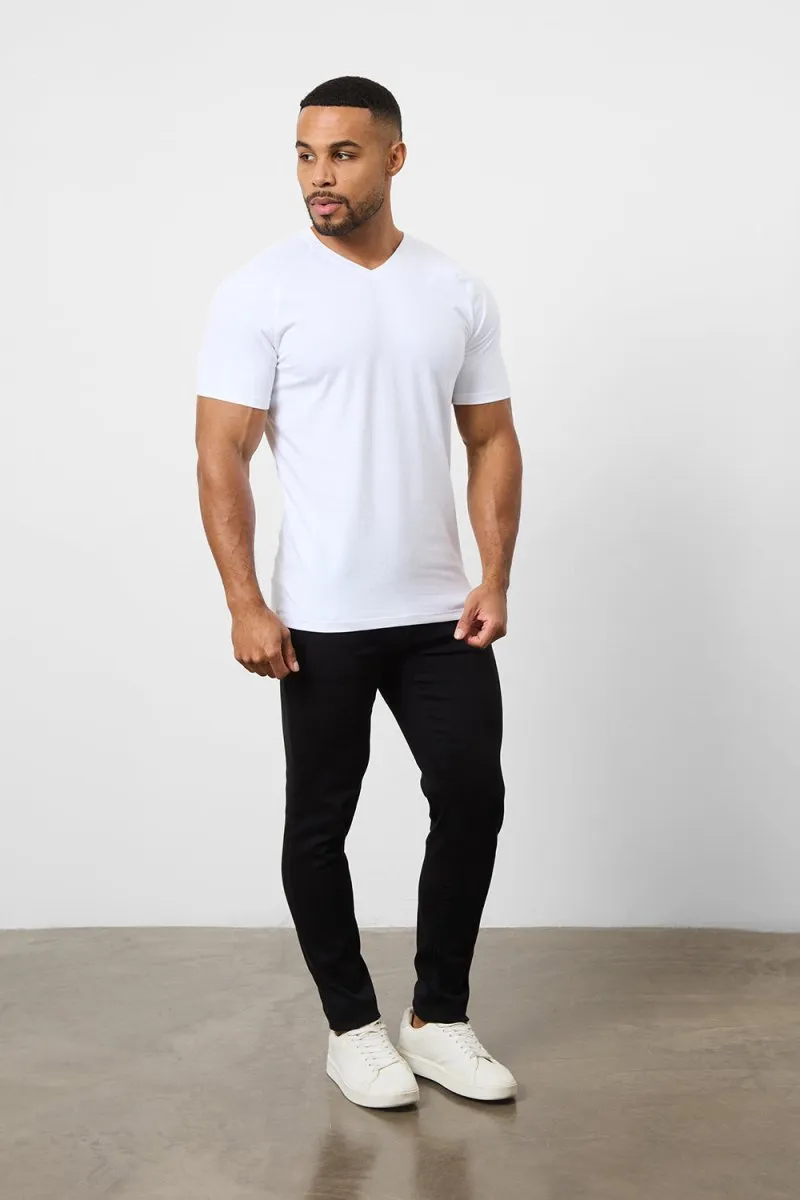 Muscle Fit Foundation V-Neck 5-Pack