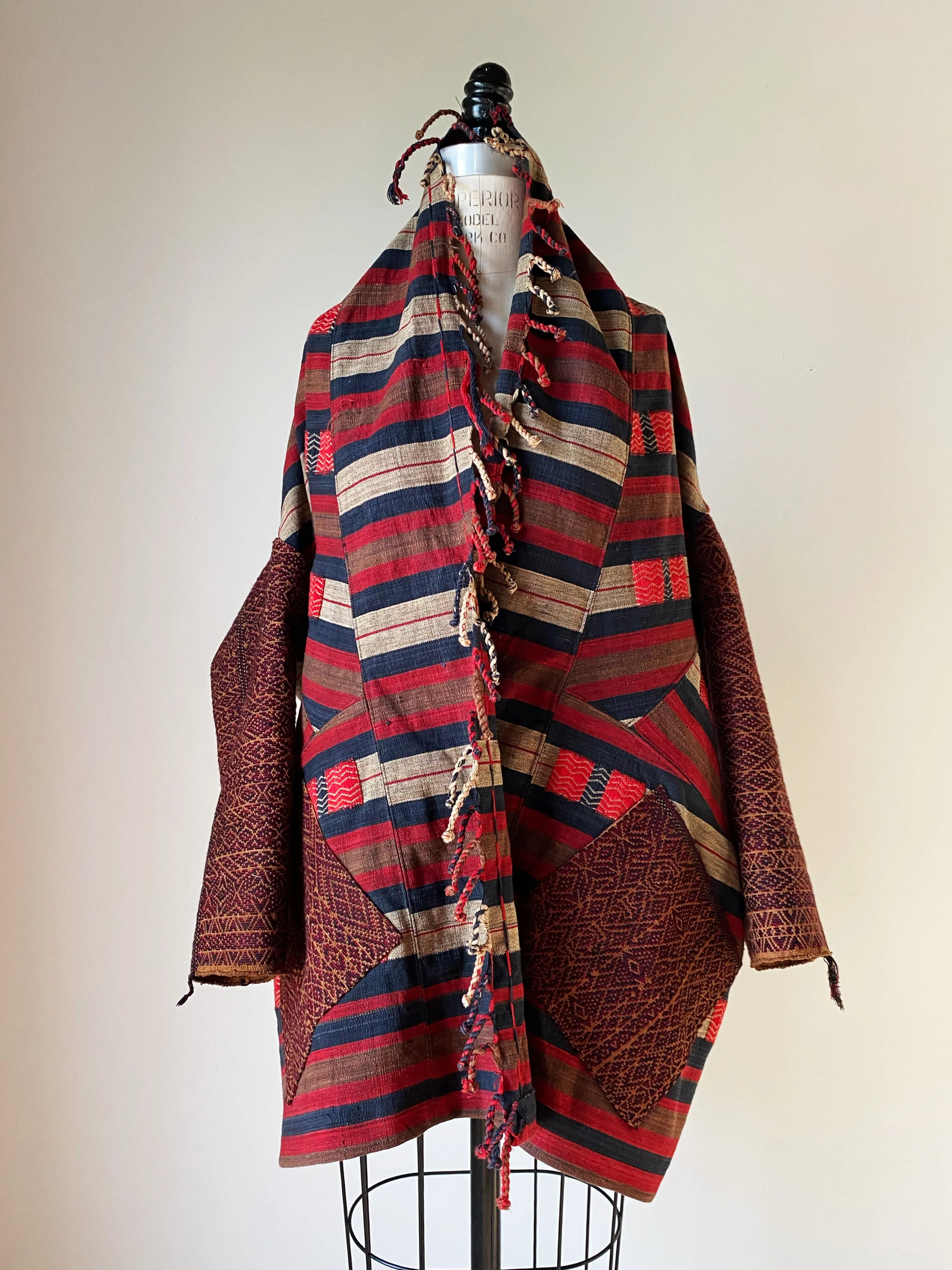 Nagas and Chin handwoven textiles cocoon jacket