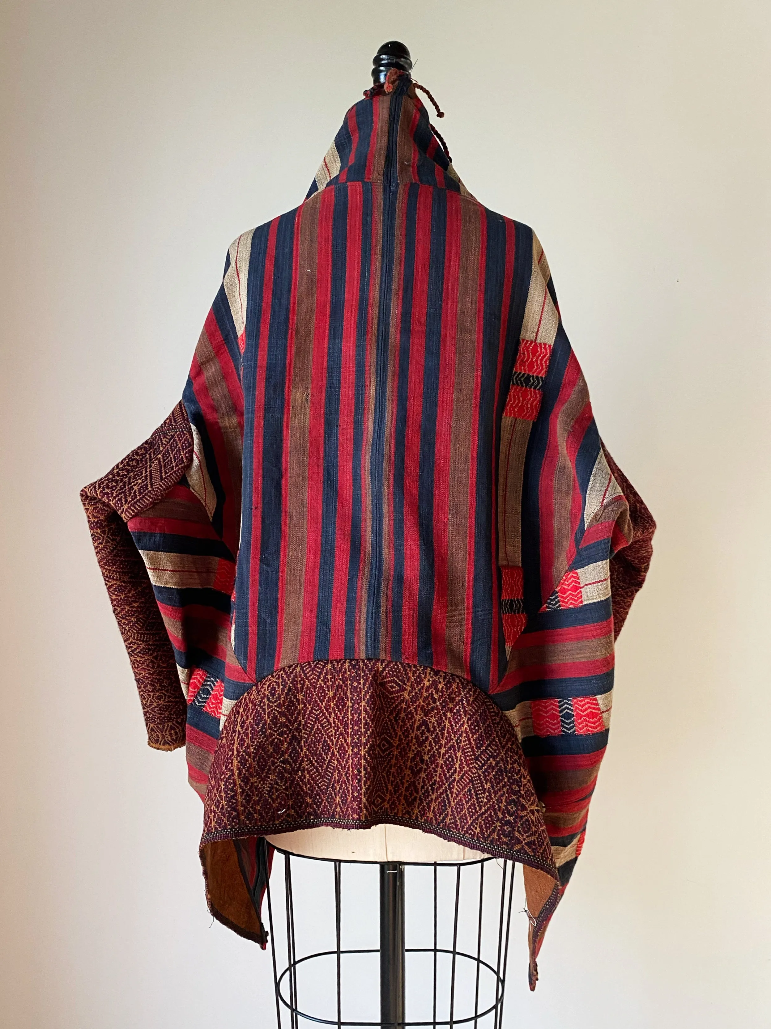 Nagas and Chin handwoven textiles cocoon jacket