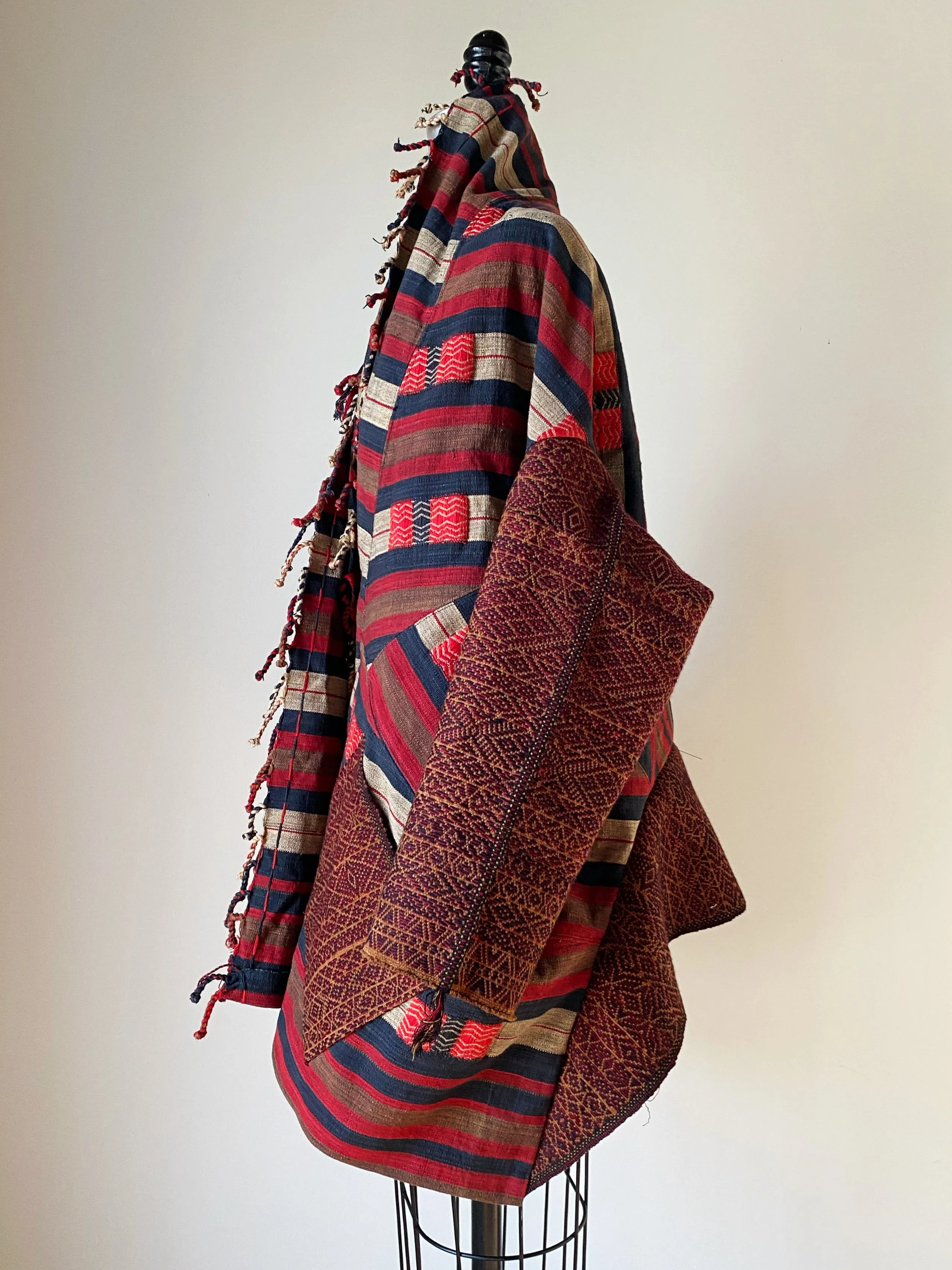 Nagas and Chin handwoven textiles cocoon jacket