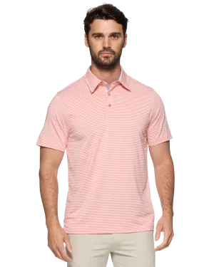 NAPLES STRIPED PERFORMANCE POLO