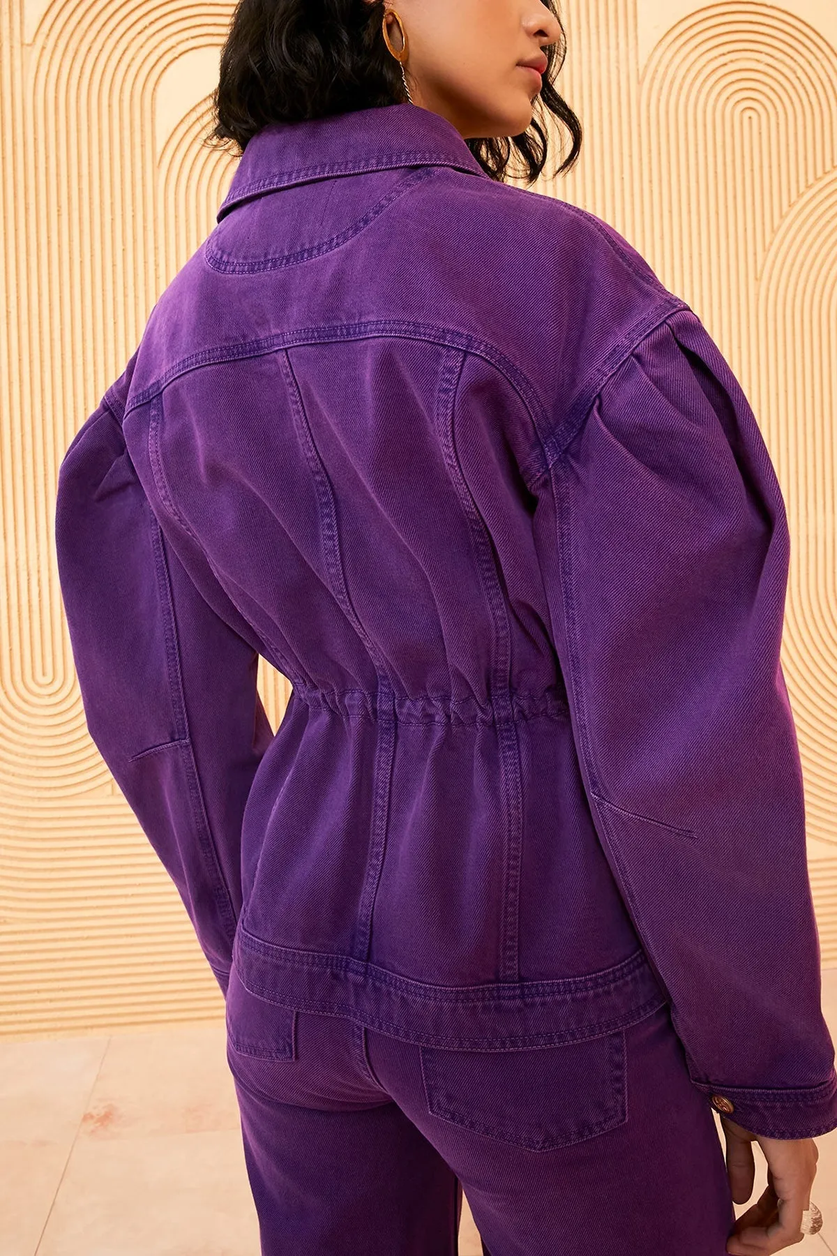 Odette Denim Jacket in Cassis Wash