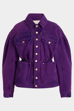 Odette Denim Jacket in Cassis Wash