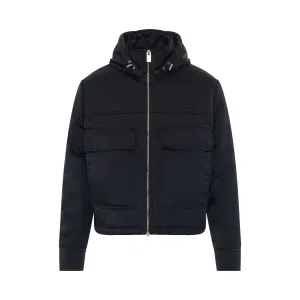 Officer Hooded Jacket in Black