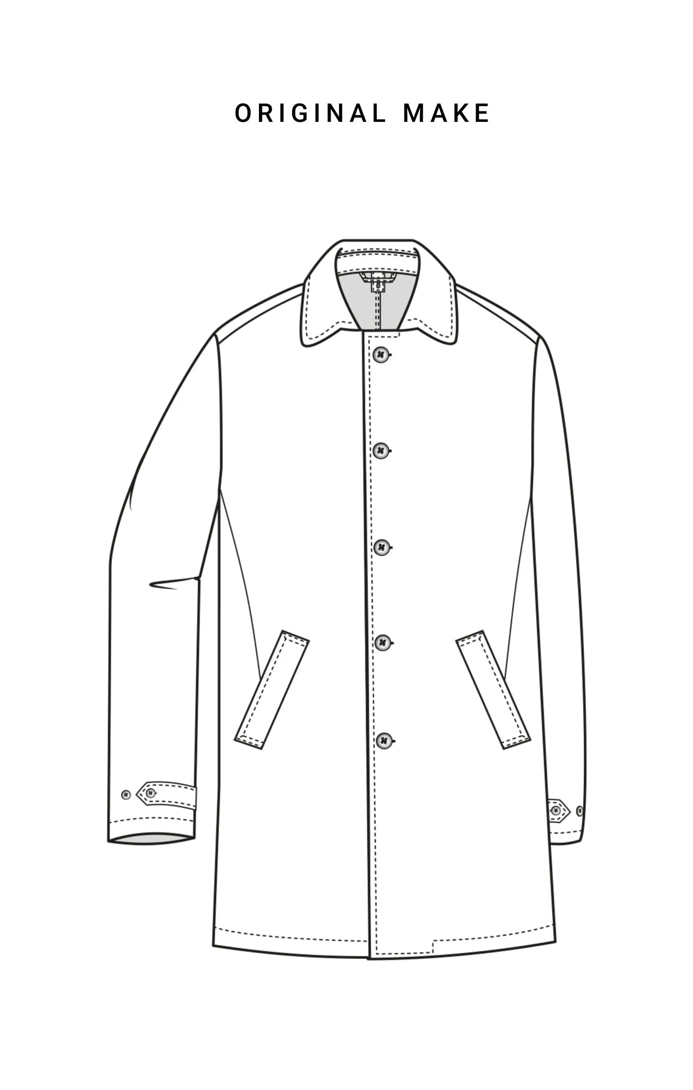 Olmetex Black Stretch Unconstructed Bonded Water-Repellent Windbreaker