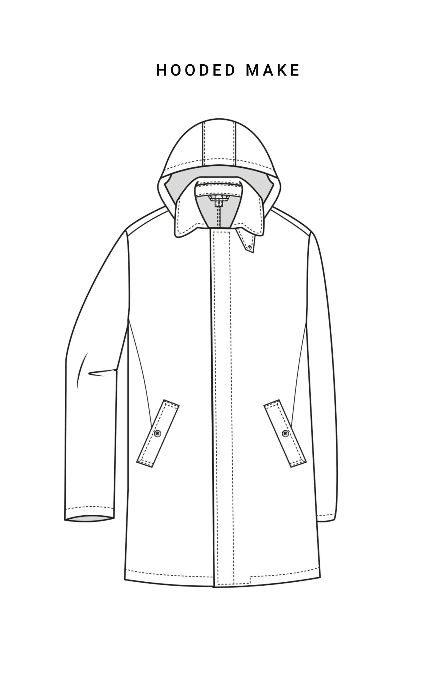 Olmetex Navy Blue Bonded Water-Repellent Tech-Wool Ripstop Windbreaker