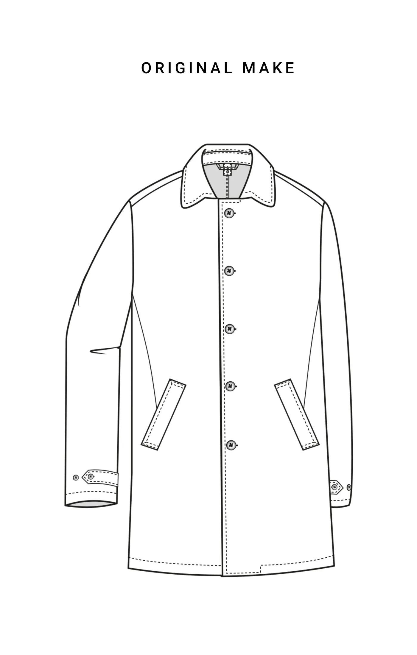 Olmetex Navy Blue Bonded Water-Repellent Tech-Wool Ripstop Windbreaker