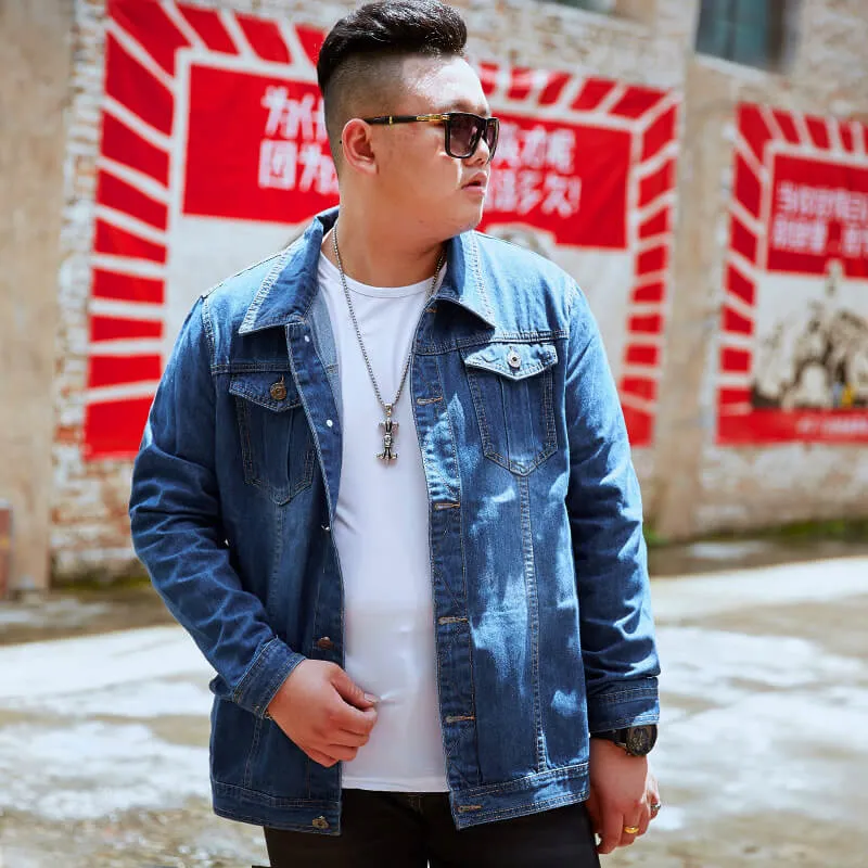 Oversize Denim Jacket Long Sleeve Jean Jacket Coats For Men