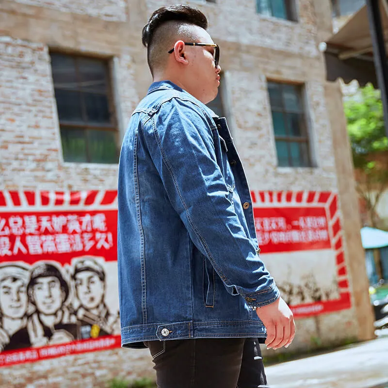 Oversize Denim Jacket Long Sleeve Jean Jacket Coats For Men