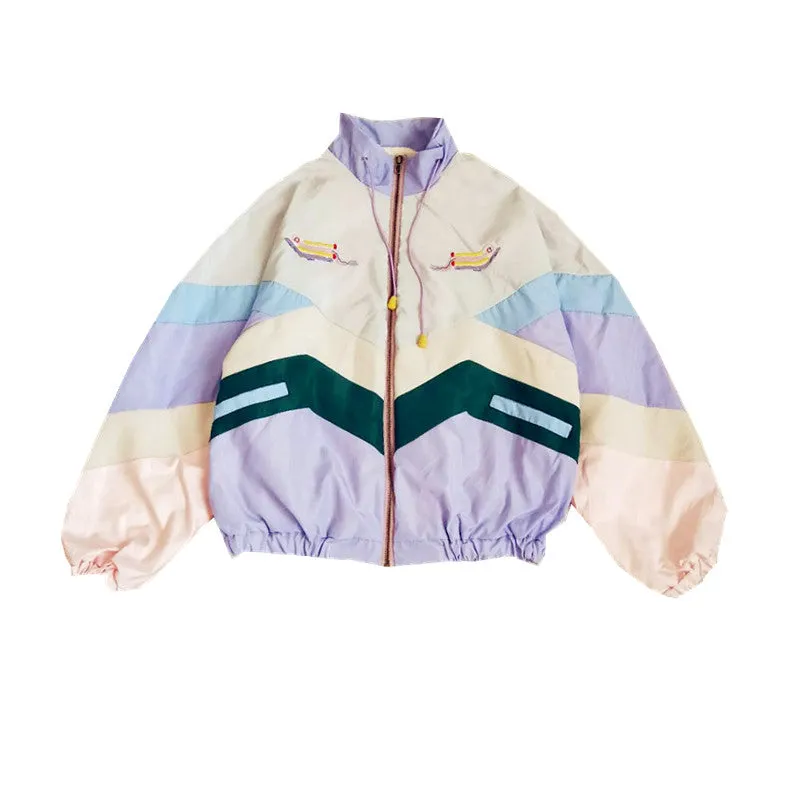 PASTEL COLORBLOCK JACKET UB3192