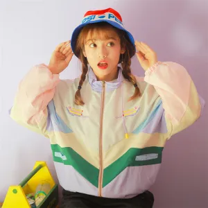 PASTEL COLORBLOCK JACKET UB3192