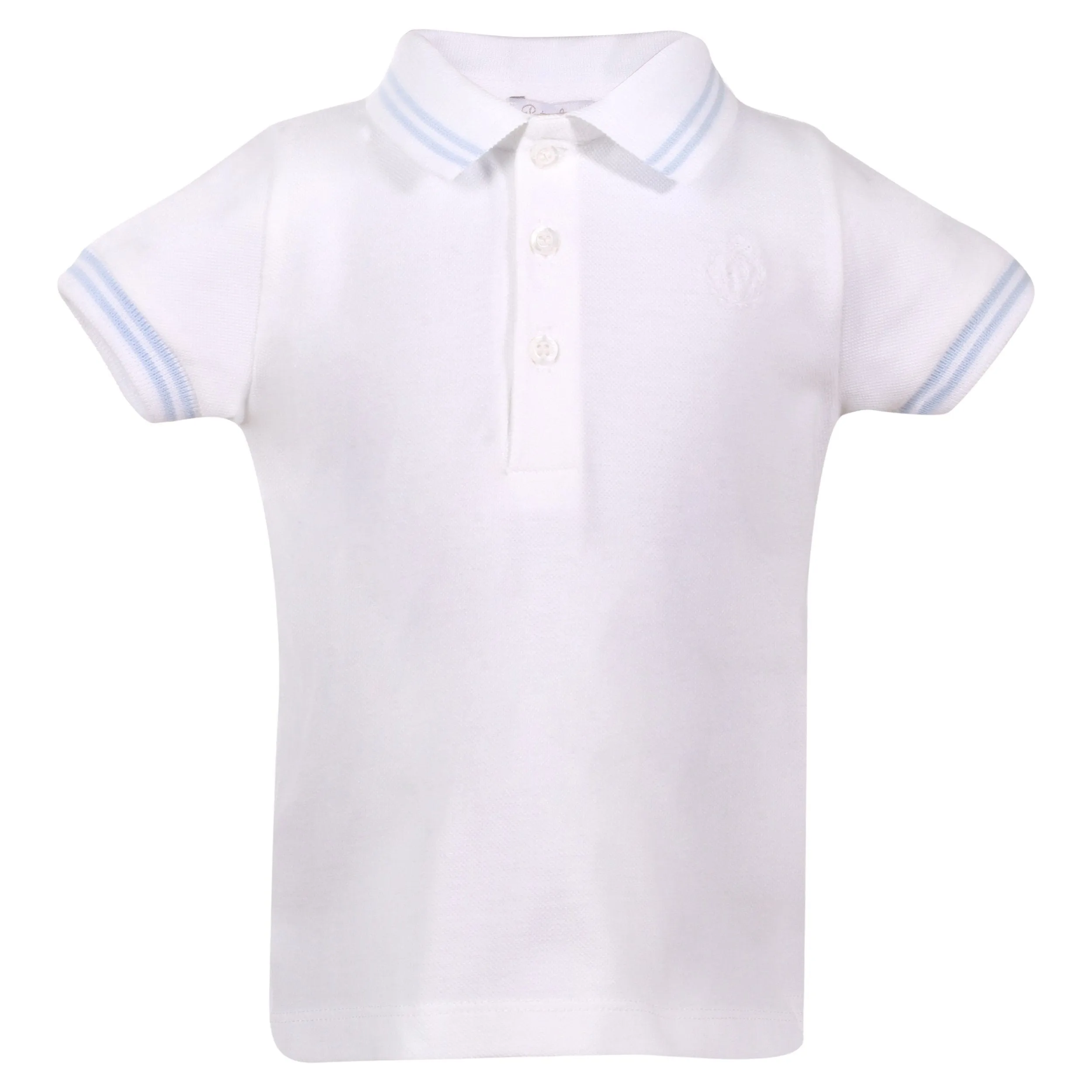 Patachou Blue & White Polo Shirt