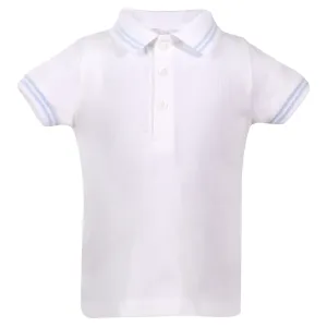 Patachou Blue & White Polo Shirt
