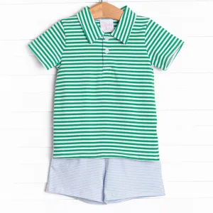 Perfect Playday Short Set, Green