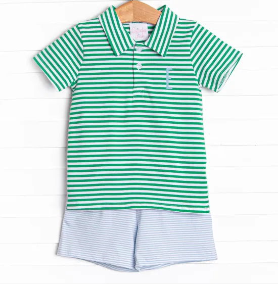 Perfect Playday Short Set, Green