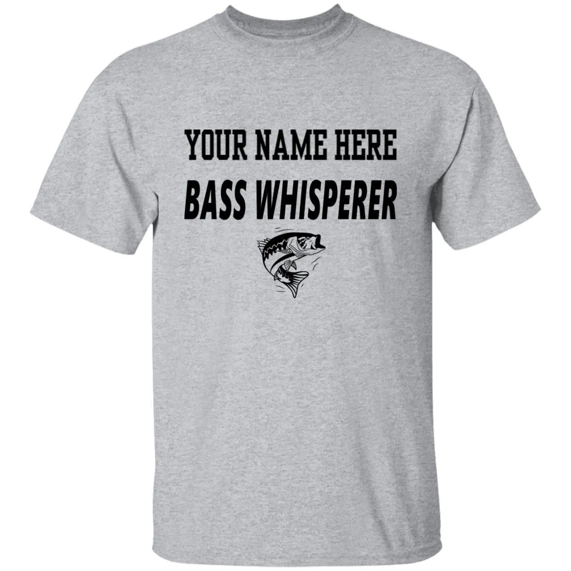 Personalized Bass Whisperer b T-Shirt