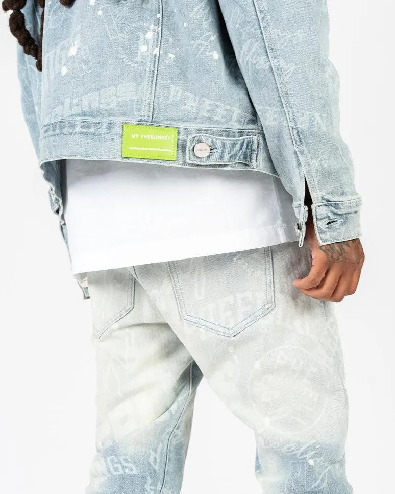 PHEELINGS JOYFUL JOURNEY DENIM JACKET (BLUE GRADIENT)