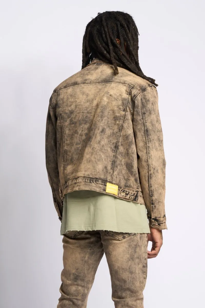 PHEELINGS METAMORPHOSIS DENIM JACKET (BROWN)