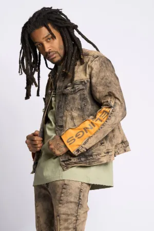PHEELINGS METAMORPHOSIS DENIM JACKET (BROWN)
