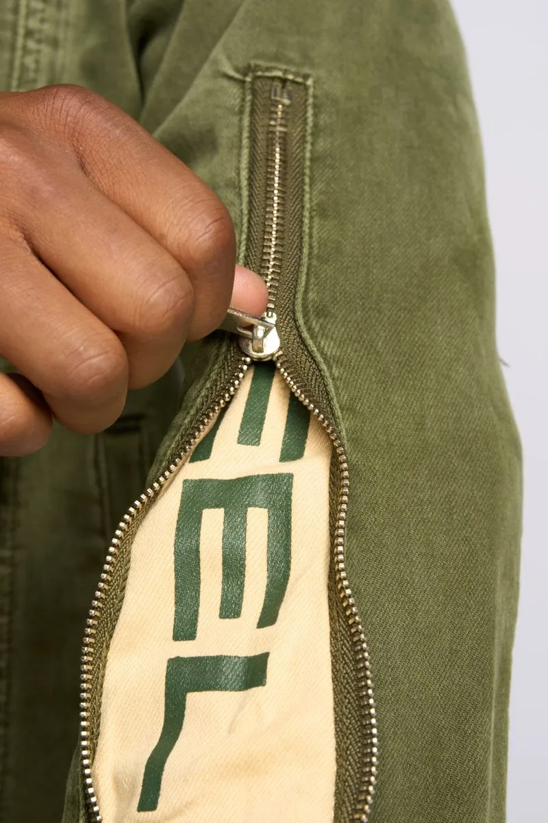PHEELINGS METAMORPHOSIS DENIM JACKET (Olive)