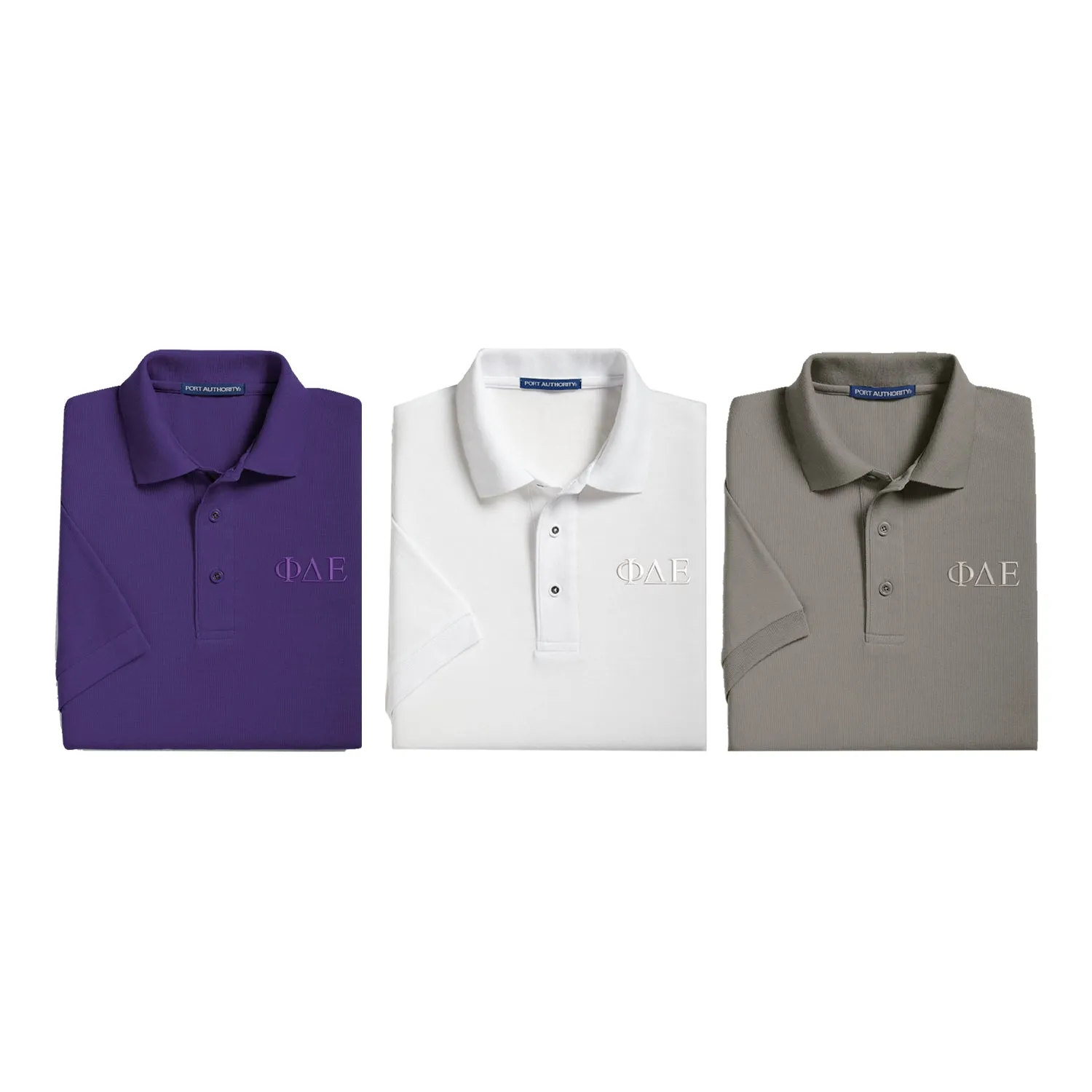 Phi Delta Epsilon Cotton Pique Polo - Monochromatic