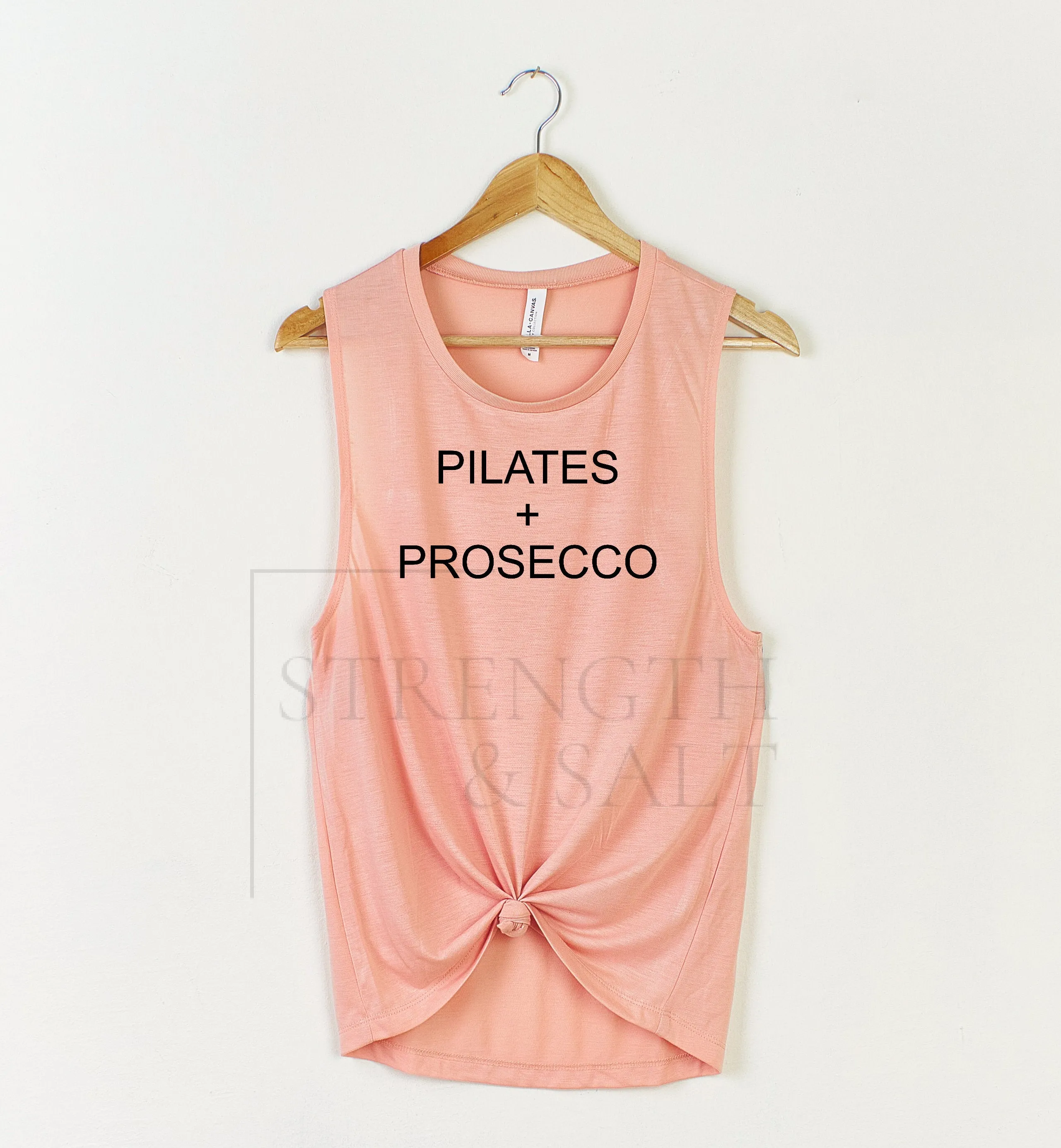 Pilates   Prosecco Muscle Tank