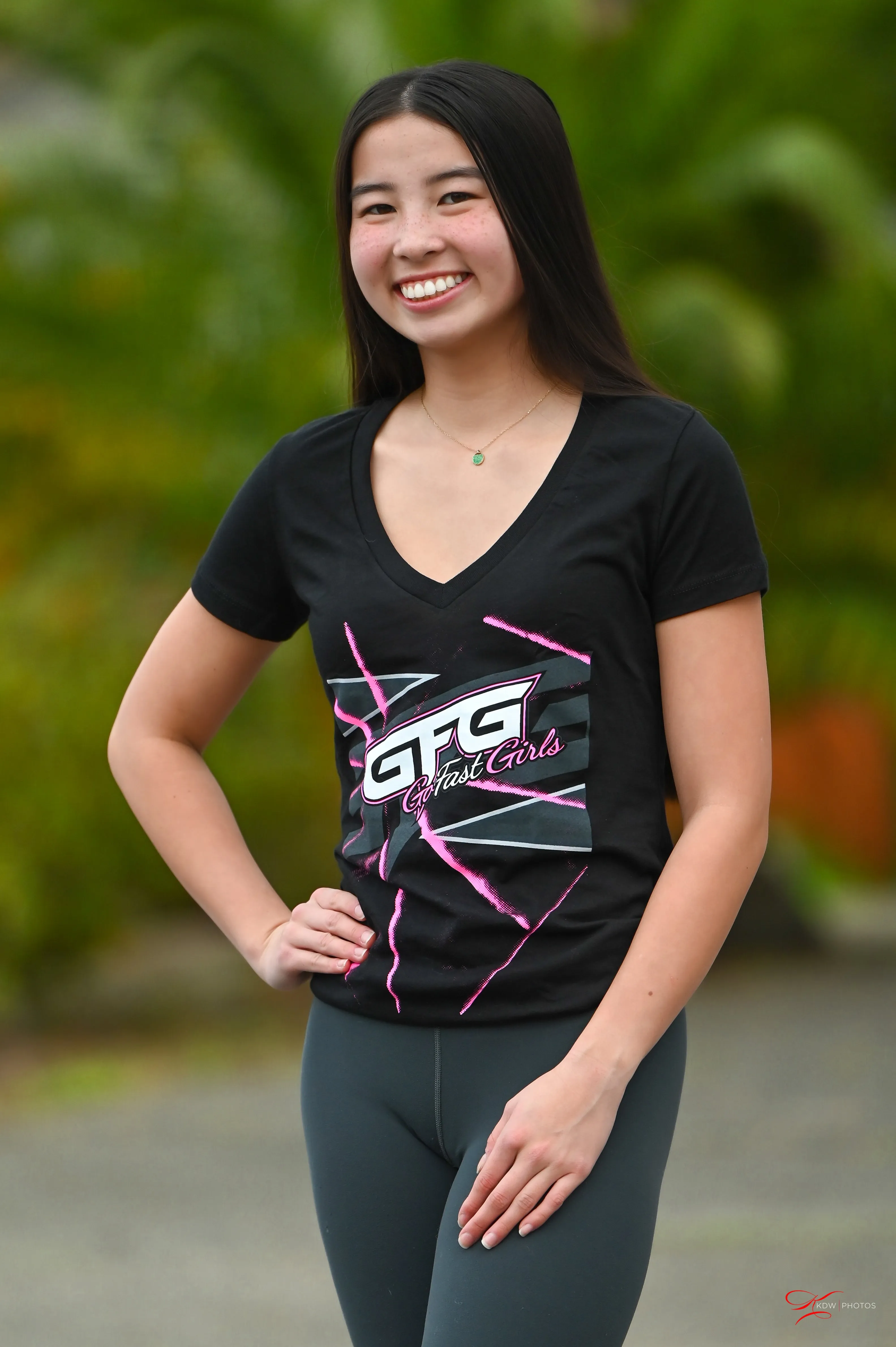 Pink Starburst V-Neck