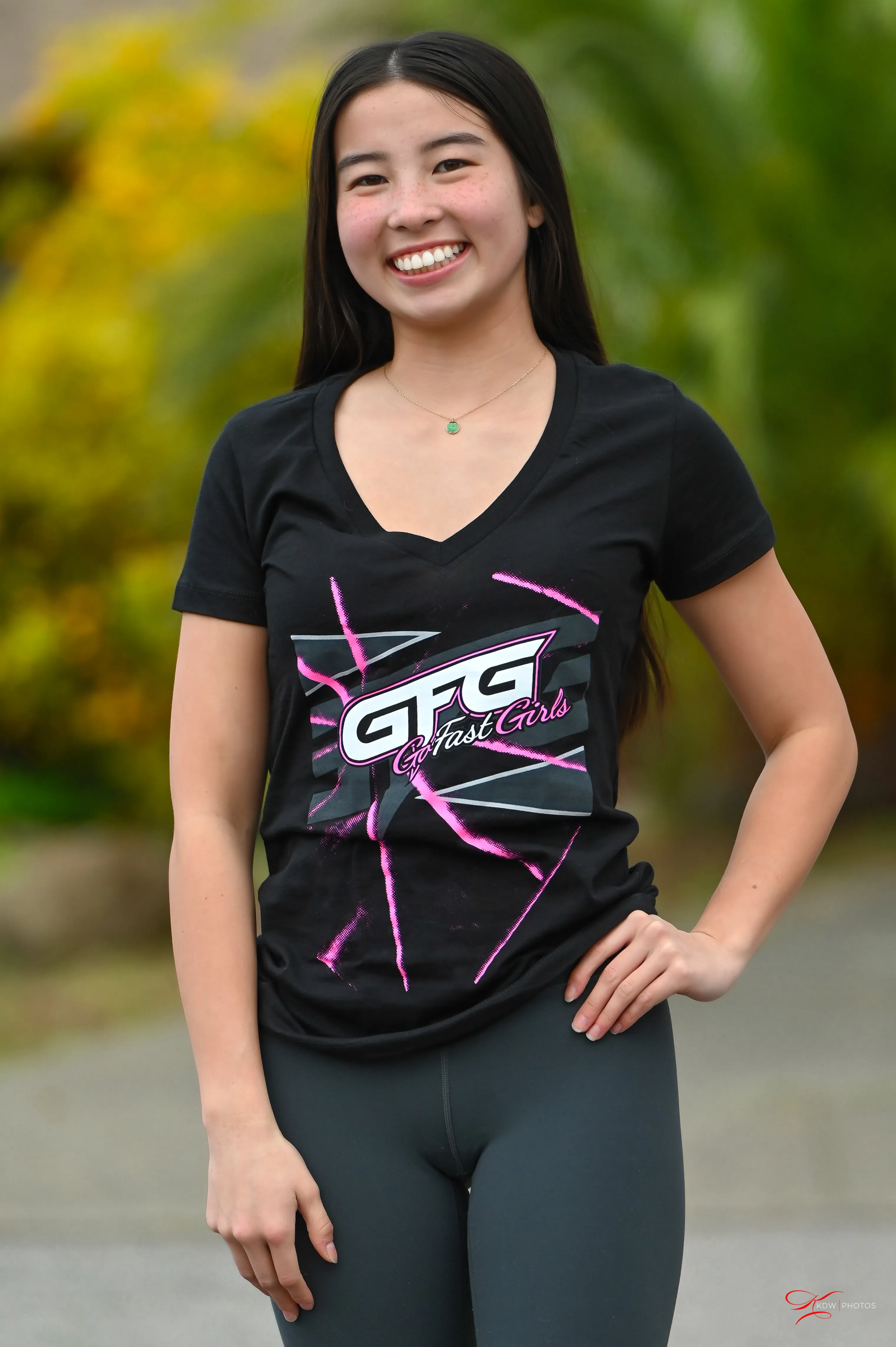 Pink Starburst V-Neck