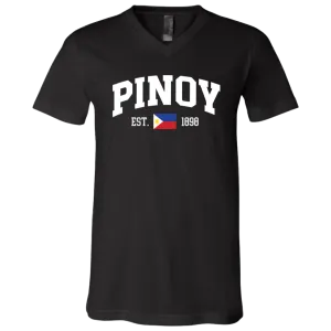 Pinoy Est 1898 Unisex Jersey V-Neck T-Shirt