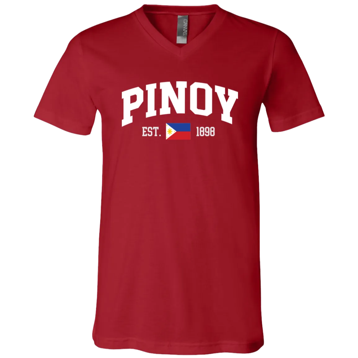 Pinoy Est 1898 Unisex Jersey V-Neck T-Shirt