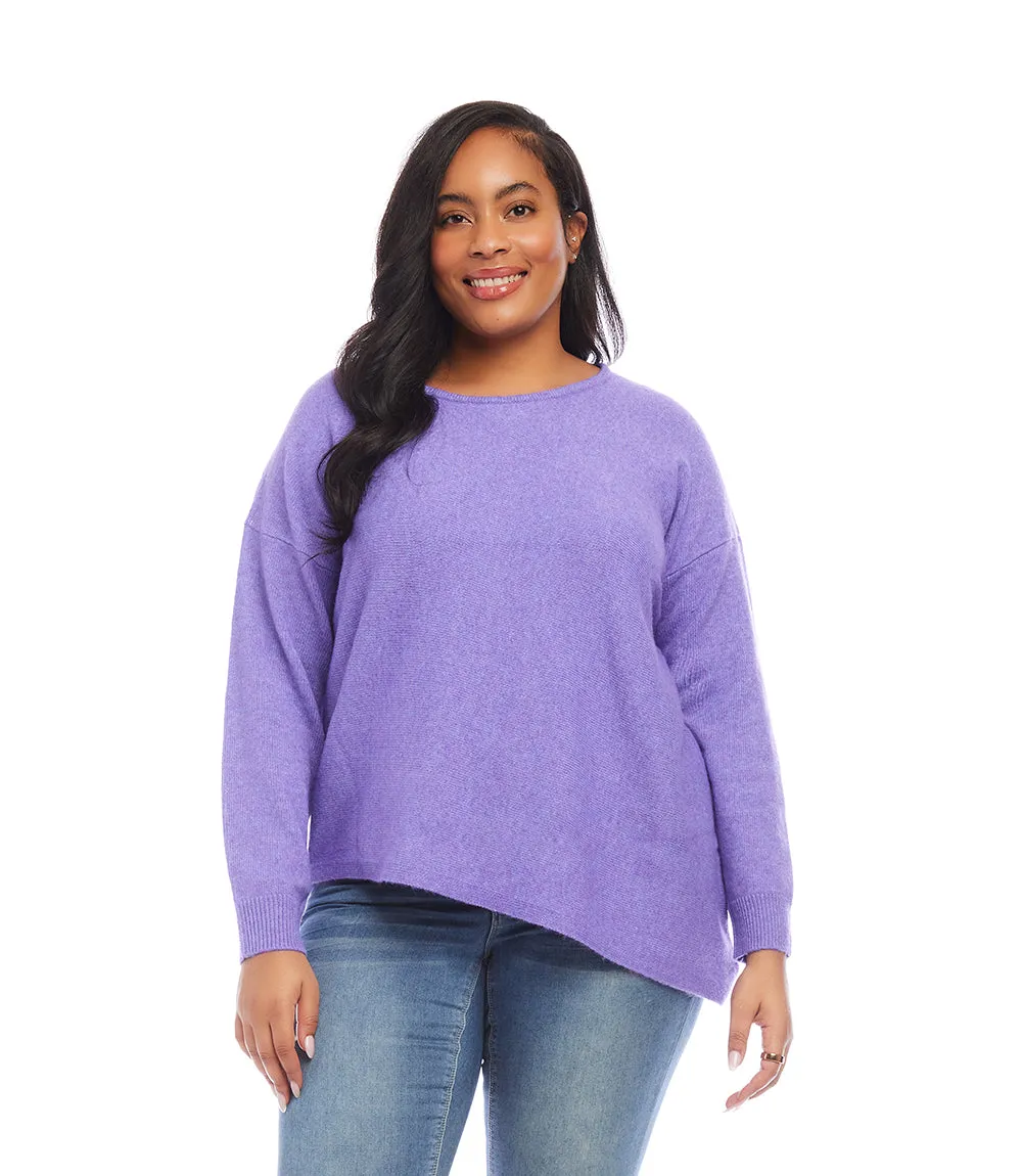 Plus Size Asymmetric Sweater