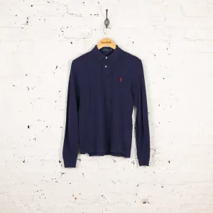 Polo Ralph Lauren Long Sleeve Polo Shirt - Blue - S