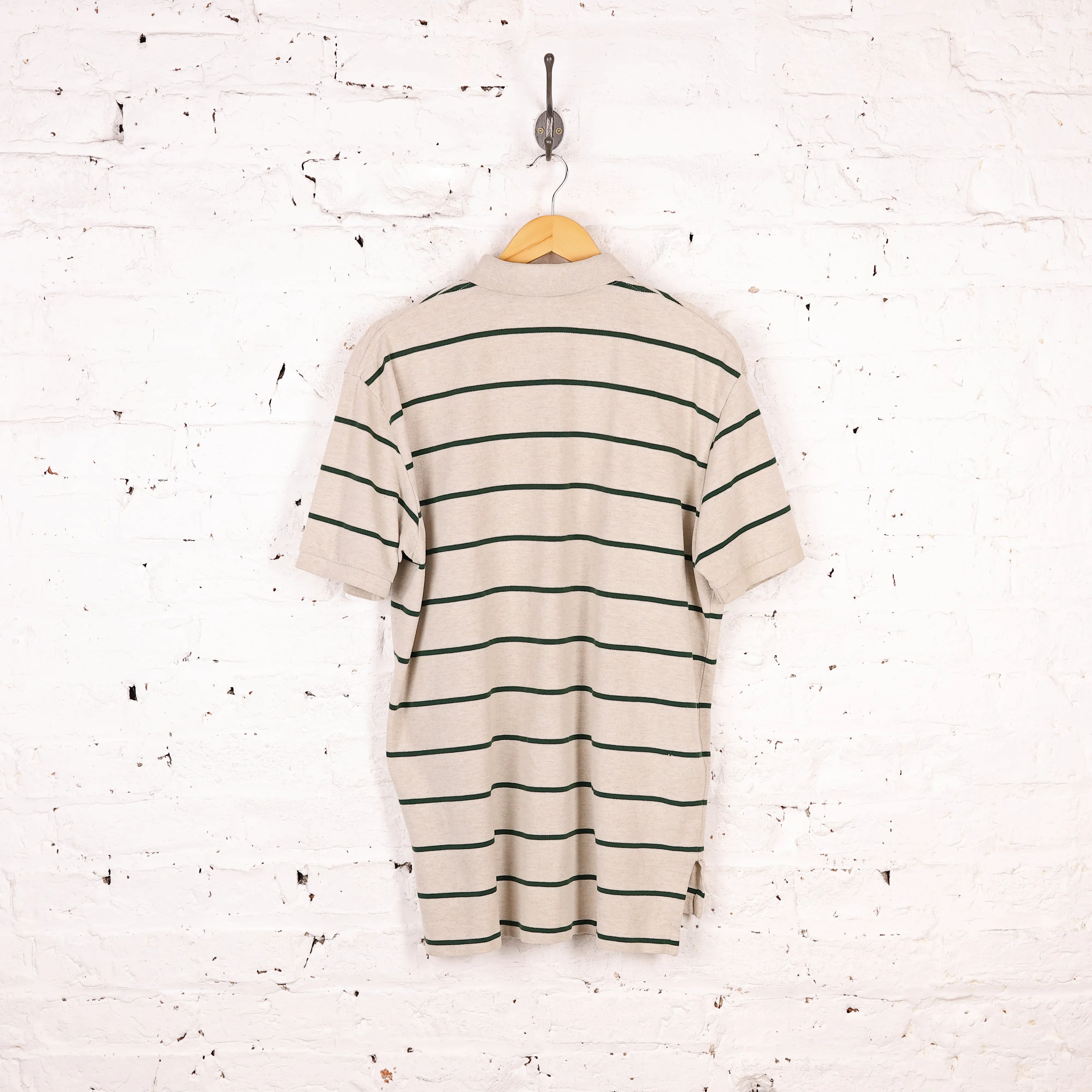 Polo Ralph Lauren Short Sleeve Striped Polo Shirt - Grey - L
