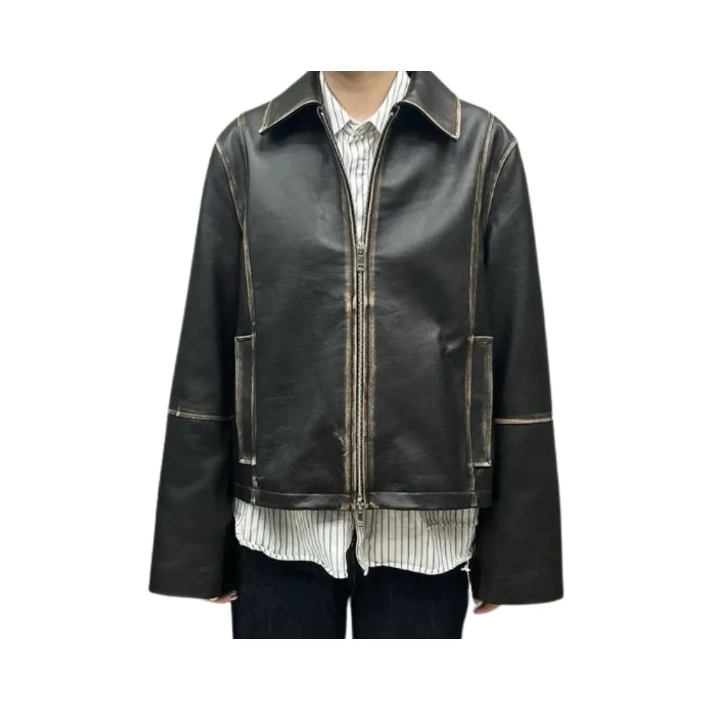 POP STAR ESPRESSO LEATHER JACKET
