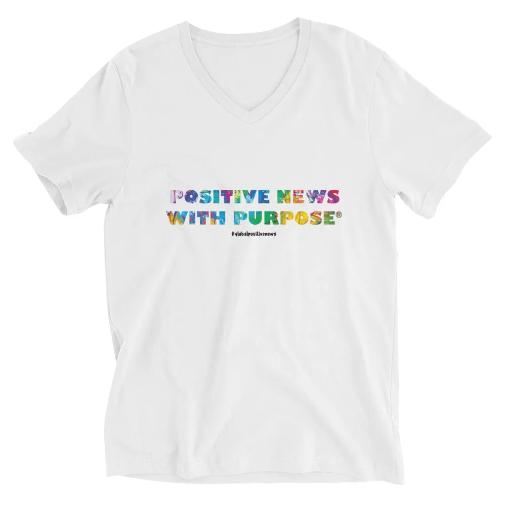 Positive News with Purpose® | V-Neck Unisex Tee