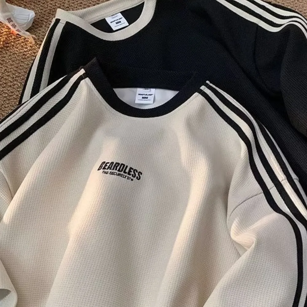 Preppy Striped Couple Polo T-shirt