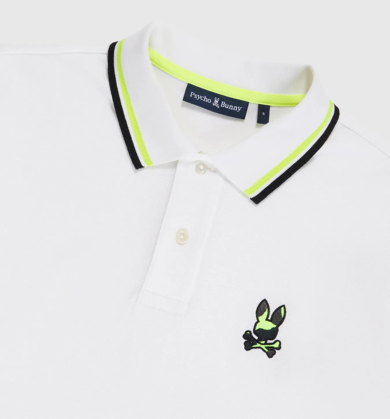 Psycho Bunny Plano Pique Polo - White