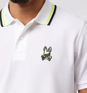 Psycho Bunny Plano Pique Polo - White