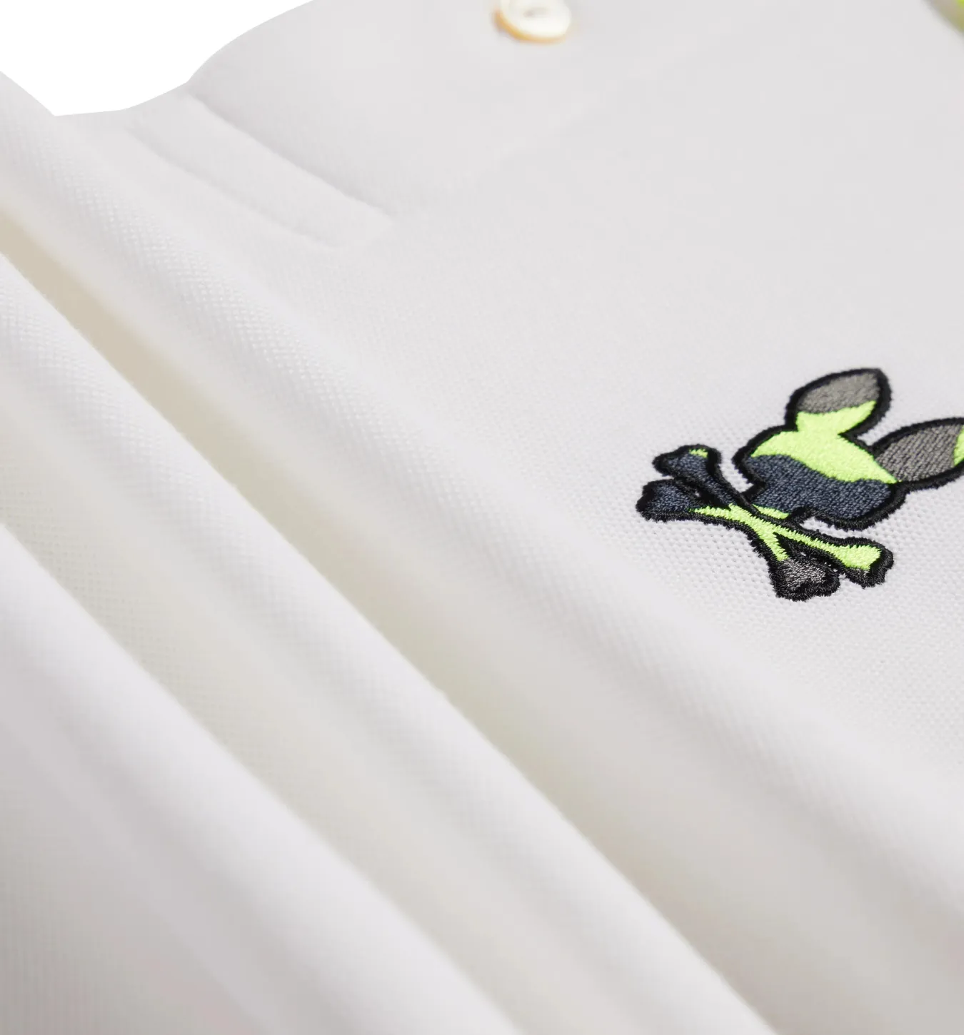 Psycho Bunny Plano Pique Polo - White