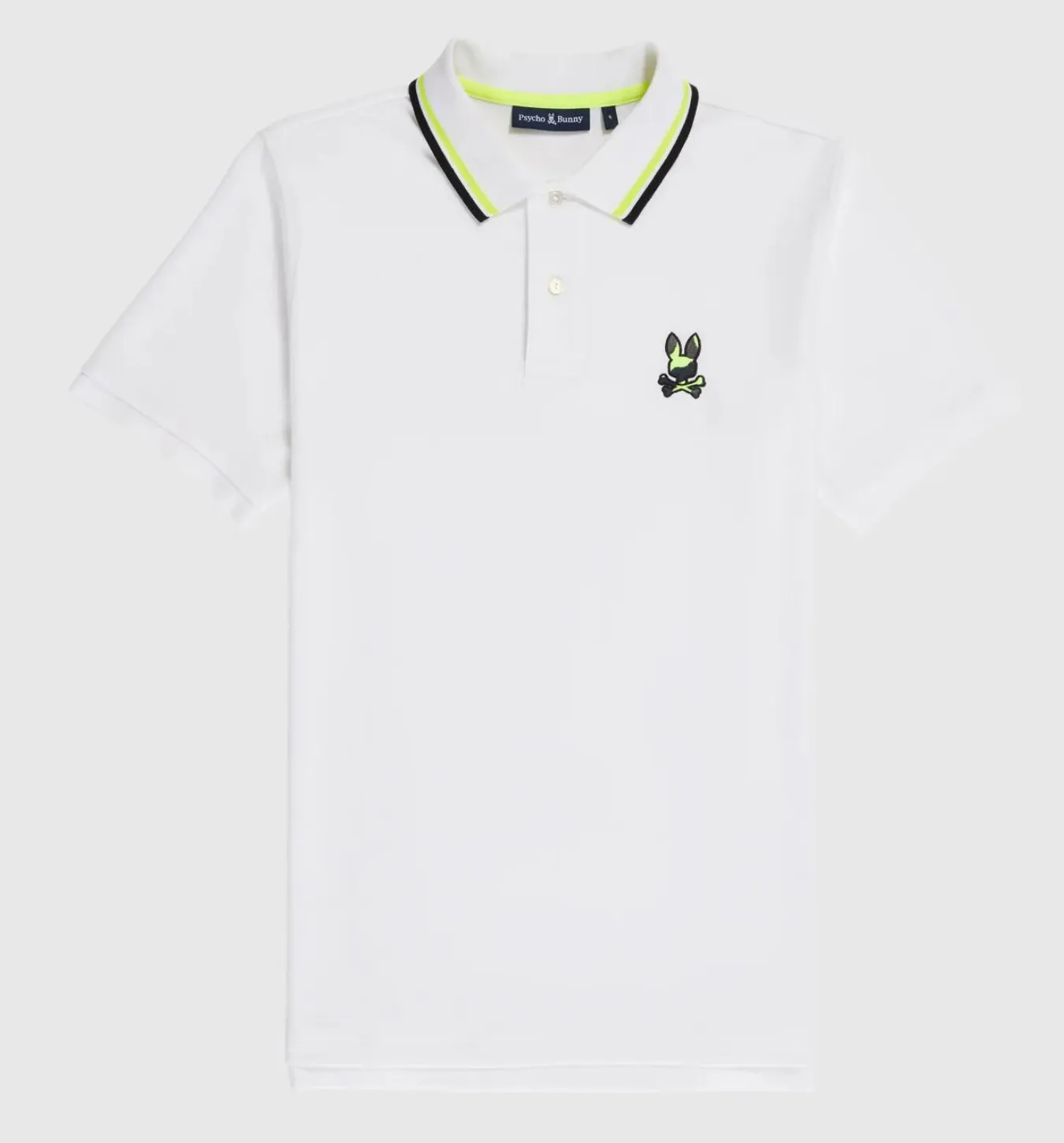 Psycho Bunny Plano Pique Polo - White