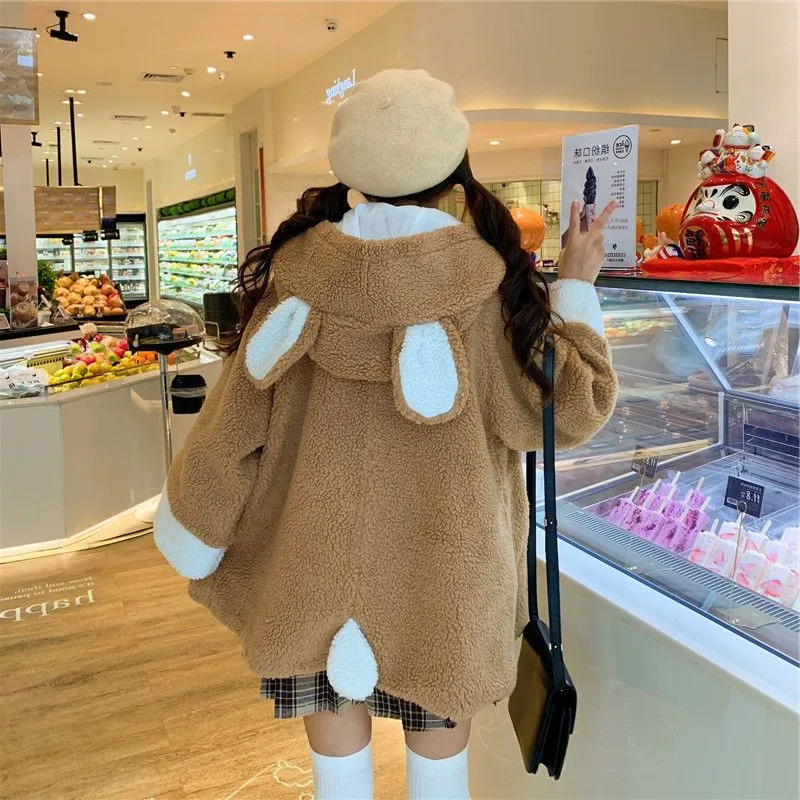 "BEAR EARS HOODED" COAT N102211