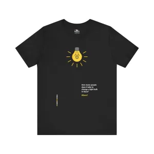 "Light Bulb" Black T-shirt for Men