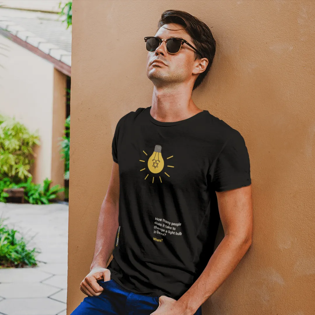 "Light Bulb" Black T-shirt for Men