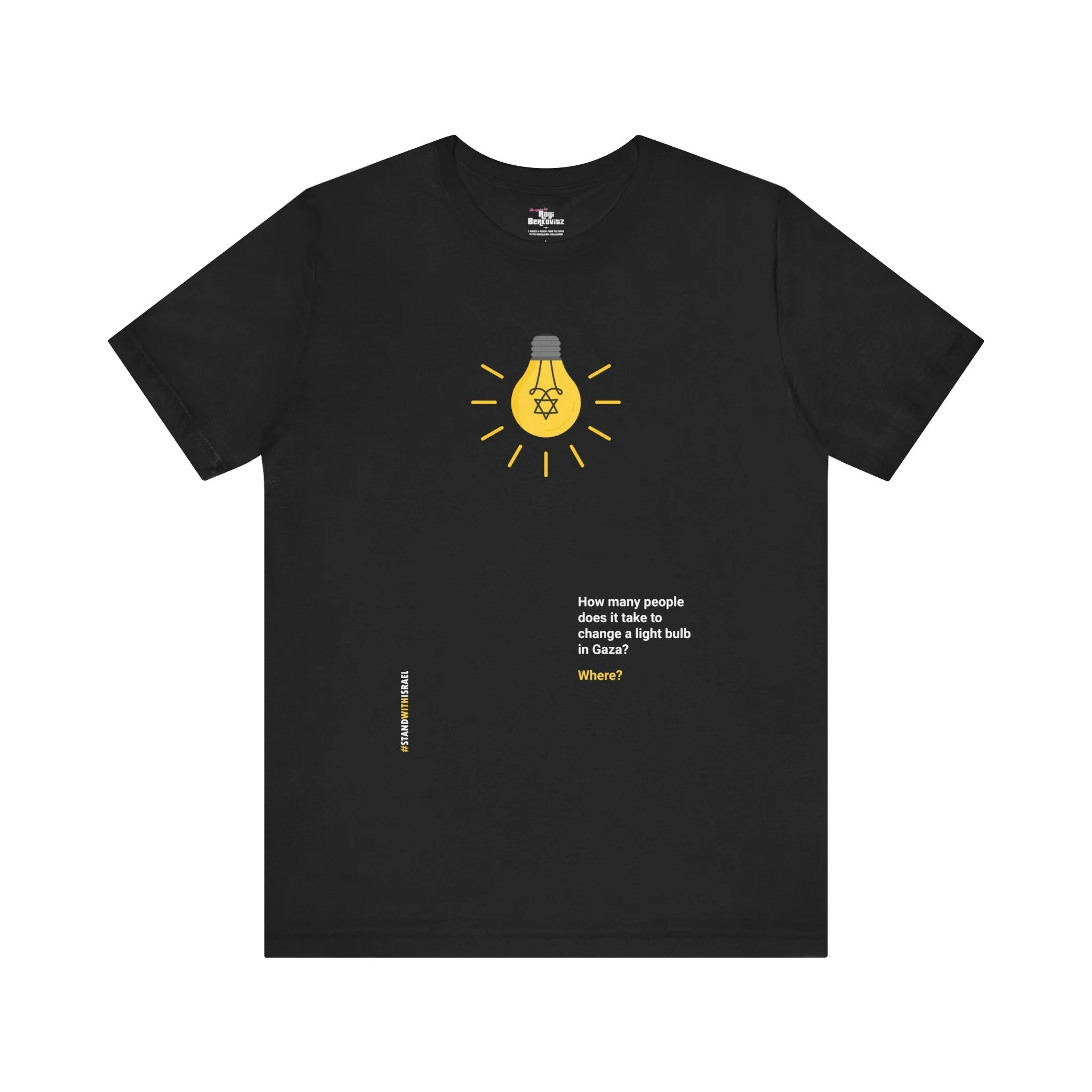 "Light Bulb" Black T-shirt for Men